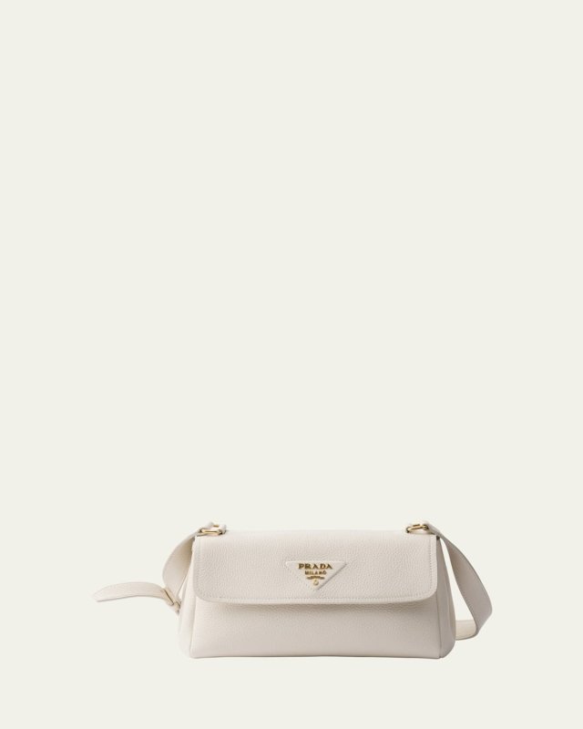 Daino Flap Soft Leather Shoulder Bag